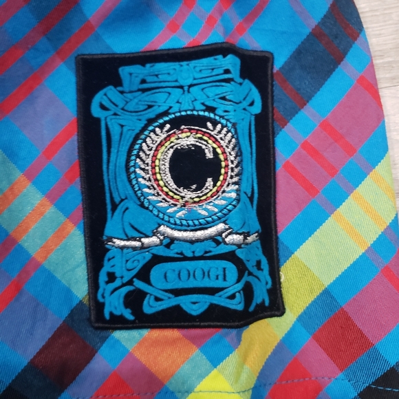 COOGI  button down silver thread XL - Picture 4 of 6